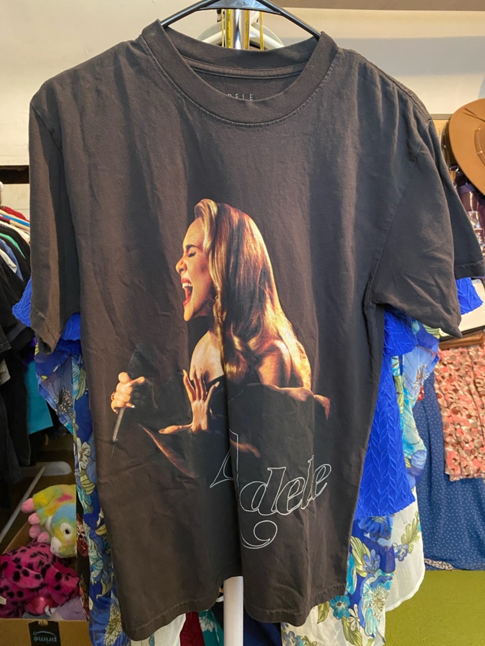 Adele Black Graphic Short Sleeve Tee - Adele - Picture 2 of 5